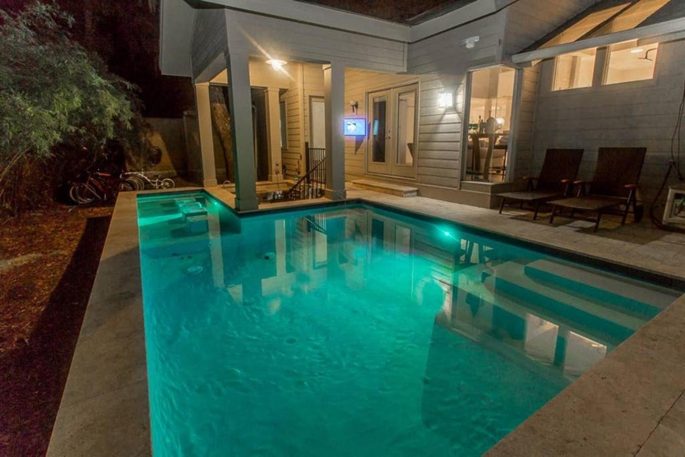 Villa Heated Pool Swim Up Bar Hottub 7Min Bike To Beach Hilton Head Island Exterior foto