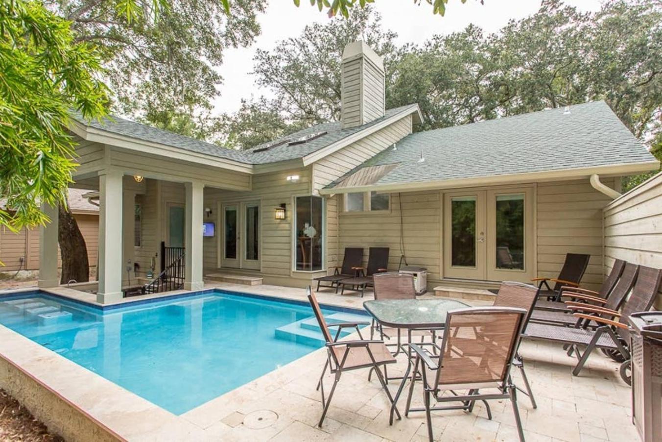 Villa Heated Pool Swim Up Bar Hottub 7Min Bike To Beach Hilton Head Island Exterior foto