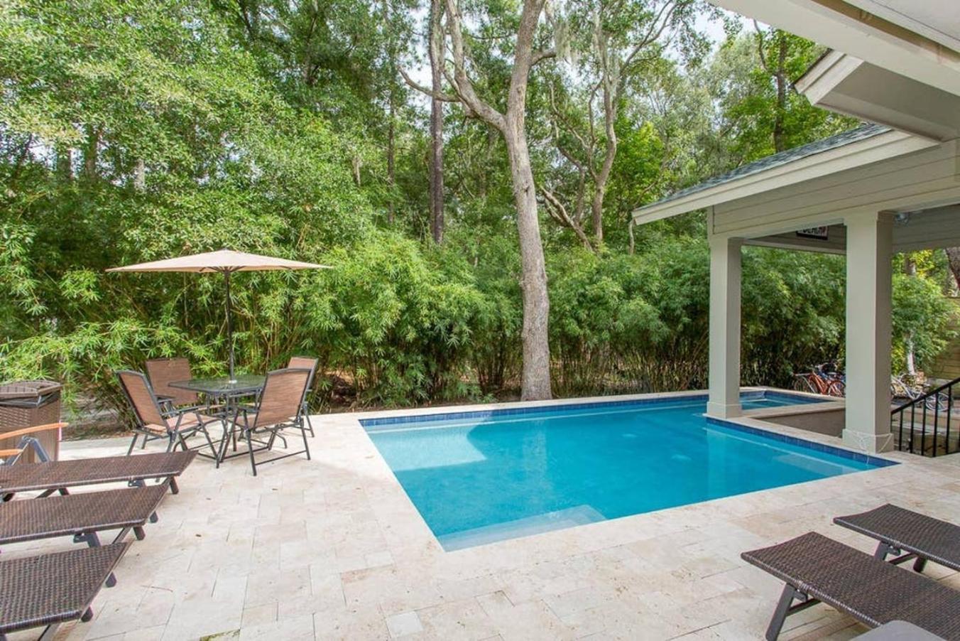 Villa Heated Pool Swim Up Bar Hottub 7Min Bike To Beach Hilton Head Island Exterior foto